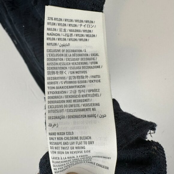 Hollister Short Sleeve Lace Top in Navy Blue - Picture 6 of 6